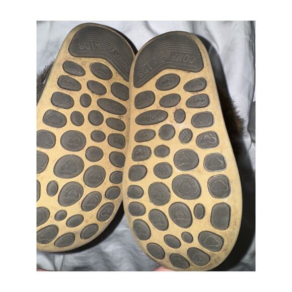 Rabbit Fur Top Comfy Kids Soft winter Boots Gray Toddler size 8 / 25 - Picture 7 of 8